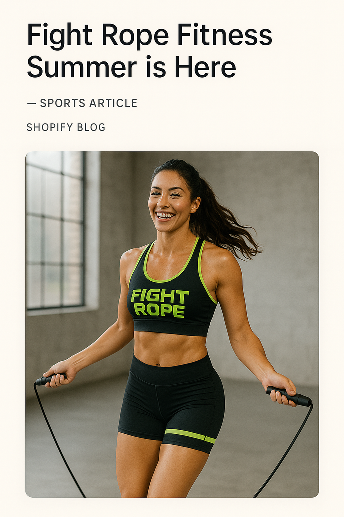 Heat, Hustle & High Reps: Your Summer Starts with Fight Rope Fitness