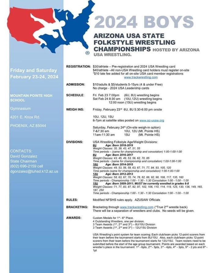 Arizona USA State Wrestling Championships!